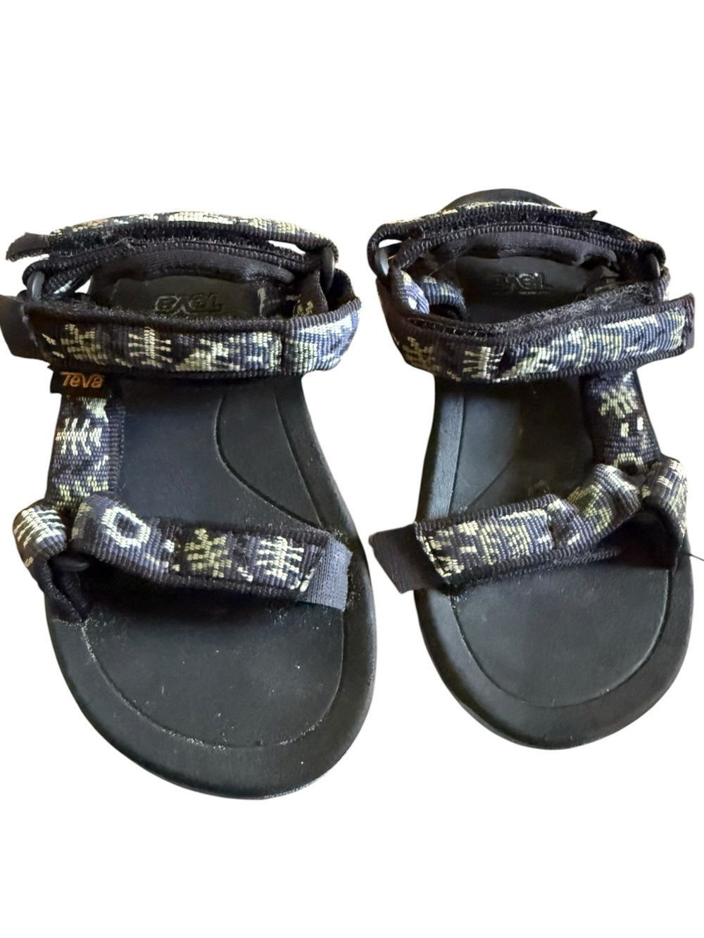 Teva Toddler Sport Sandals Size 7 Blue Tribal Print Hook & Loop